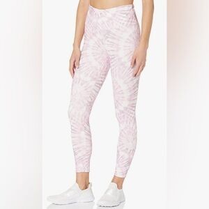 DANSKIN high-waisted pink & white leggings size SP